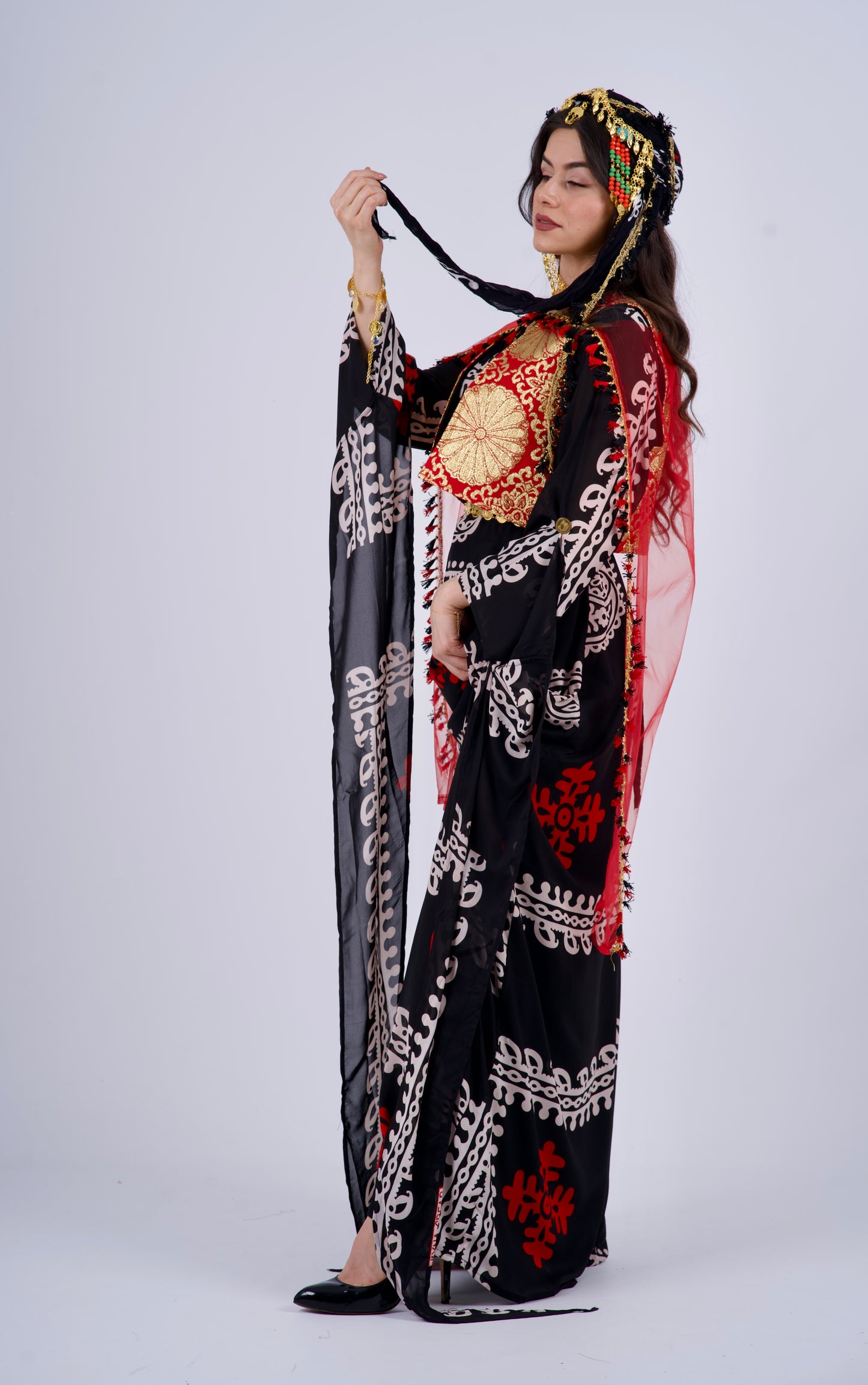Elegant Kurdish Dress – 3-Piece Set in Premium Silk Satin – Kurdish