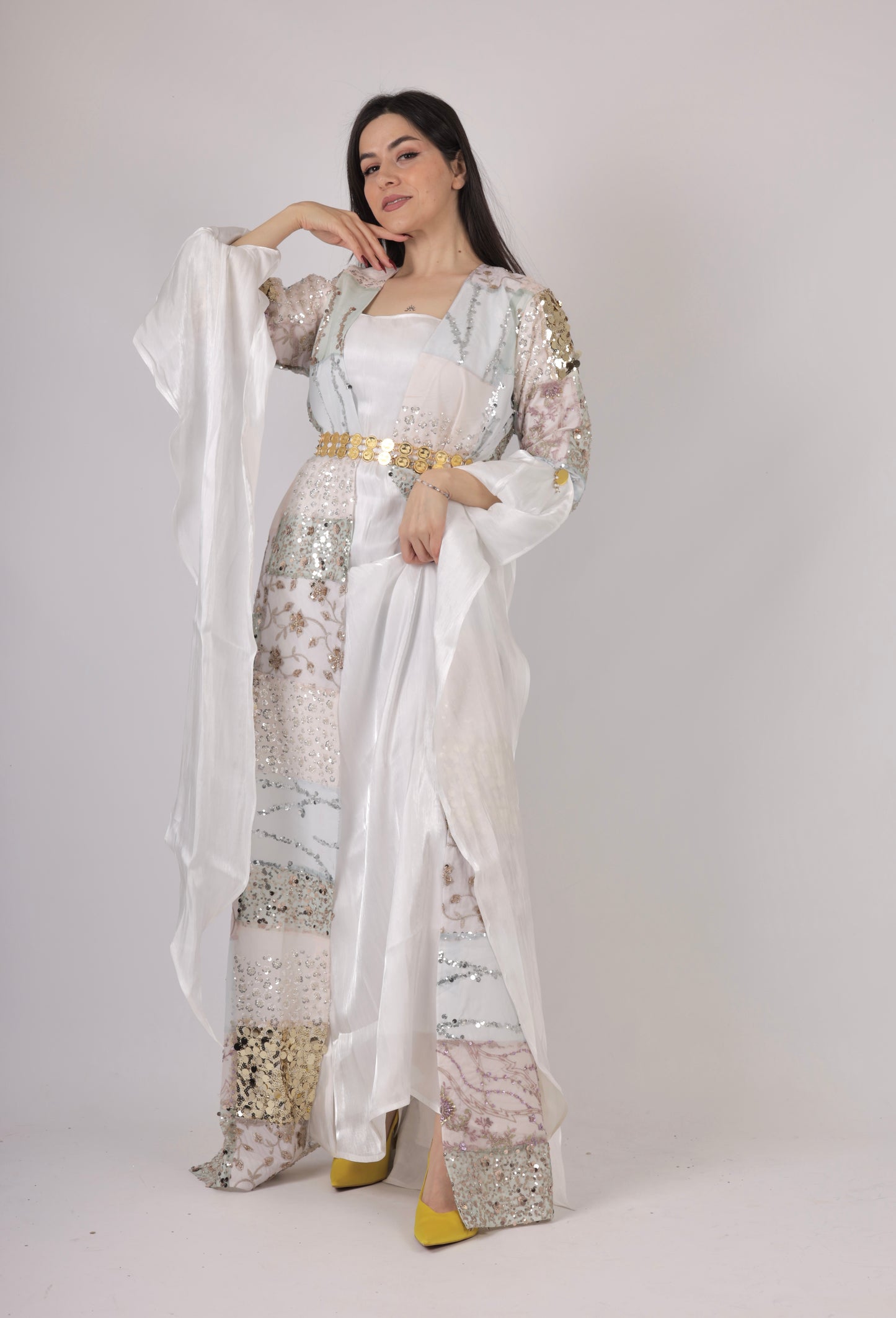 Kotri Spi Exclusive Kurdish Eco Set  Handcrafted • Sustainable • Meaningful  3 items and includes Belt and Arm pins as gift (kopia 3)
