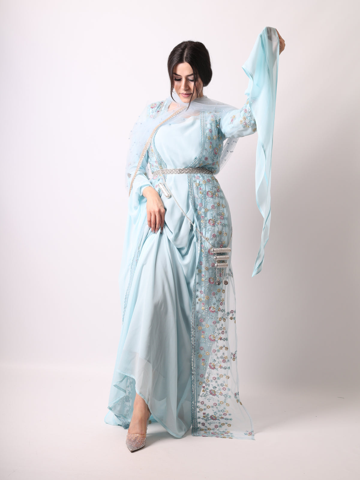 Soma Kurdish Dress Sky Blue Soma سۆما