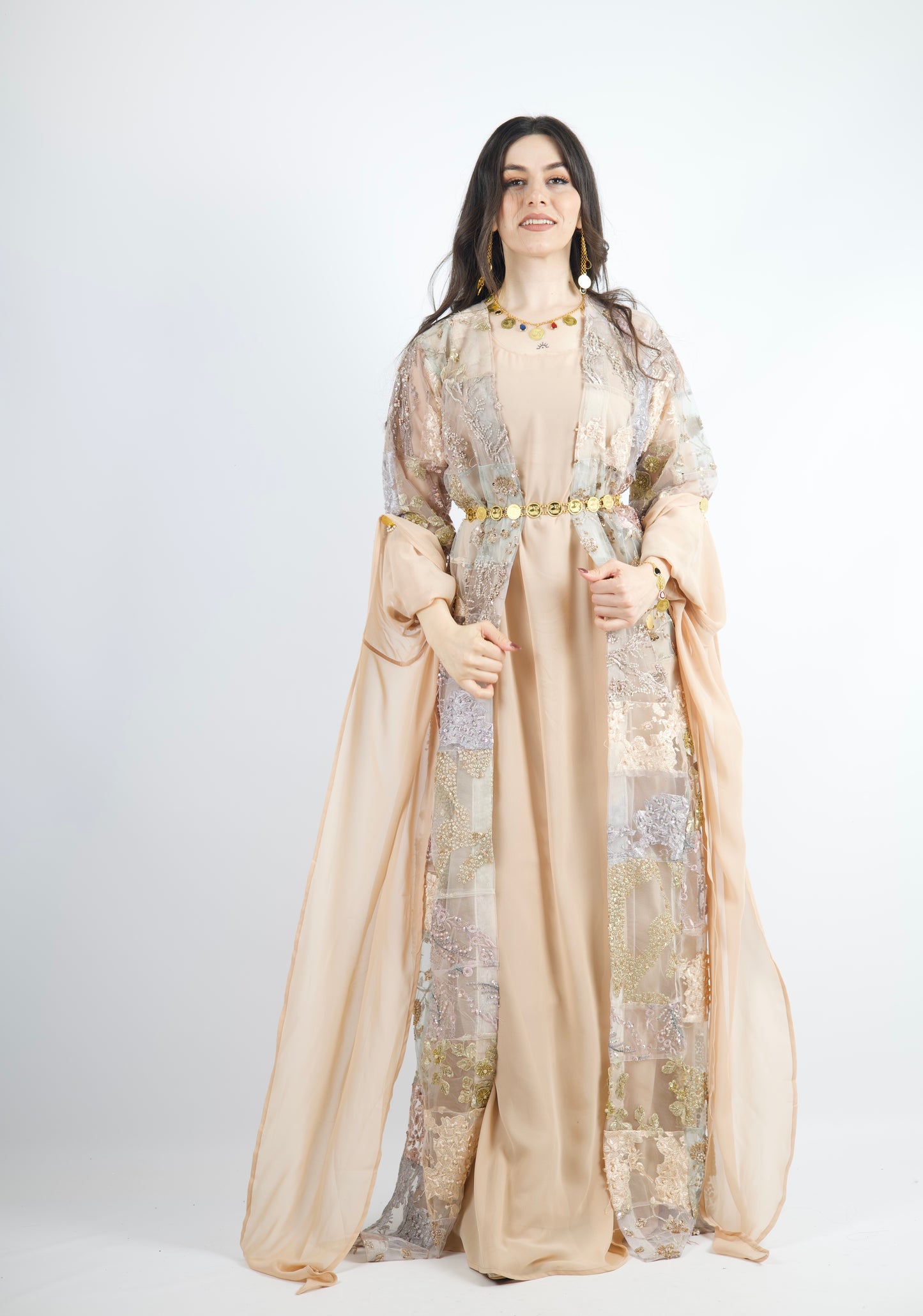 Marjan Exclusive Kurdish Eco Set  Handcrafted • Sustainable • Meaningful  3 items and includes Belt and Arm pins as gift (kopia)