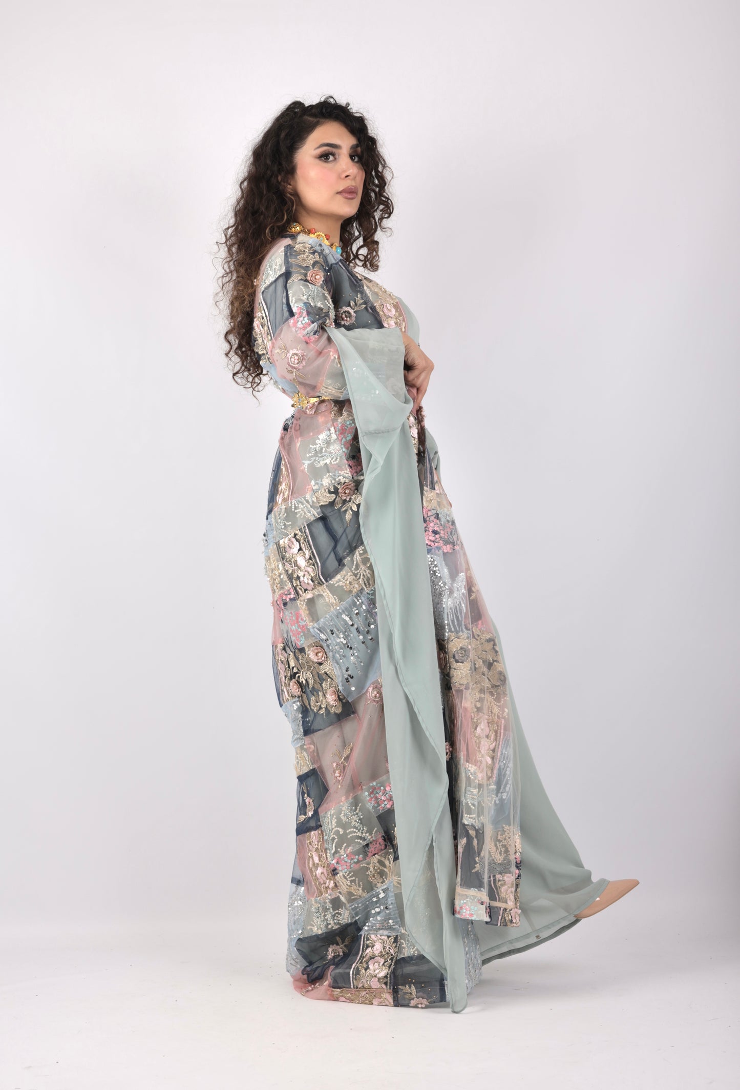 Azhin– Exclusive Kurdish Eco Set  Handcrafted • Sustainable • Meaningful  3 items and includes Belt and Arm pins as gift