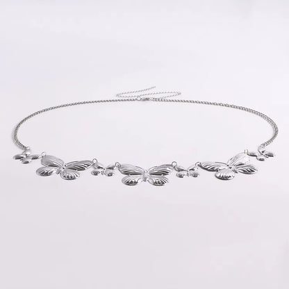 Silver Butterfly Chain Belt for Children and Teenagers