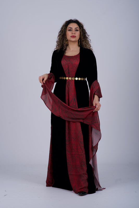 Kawa Kurdish Long kortak Velvet( only Kawa)