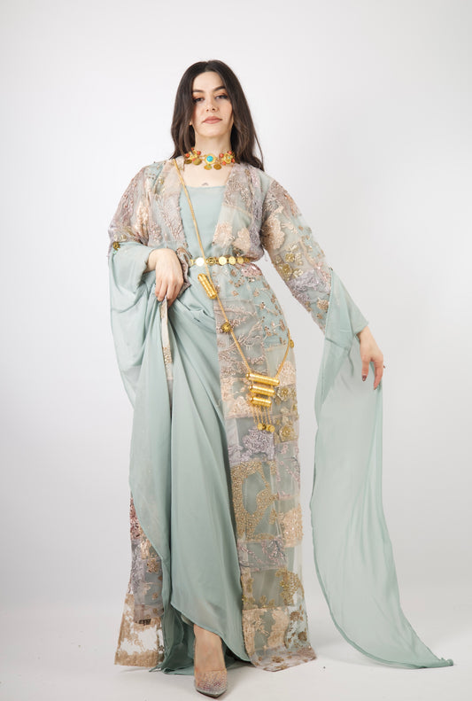 Awindar – Exclusive Kurdish Eco Set  Handcrafted • Sustainable • Meaningful  3 items and includes Belt and Arm pins as gift