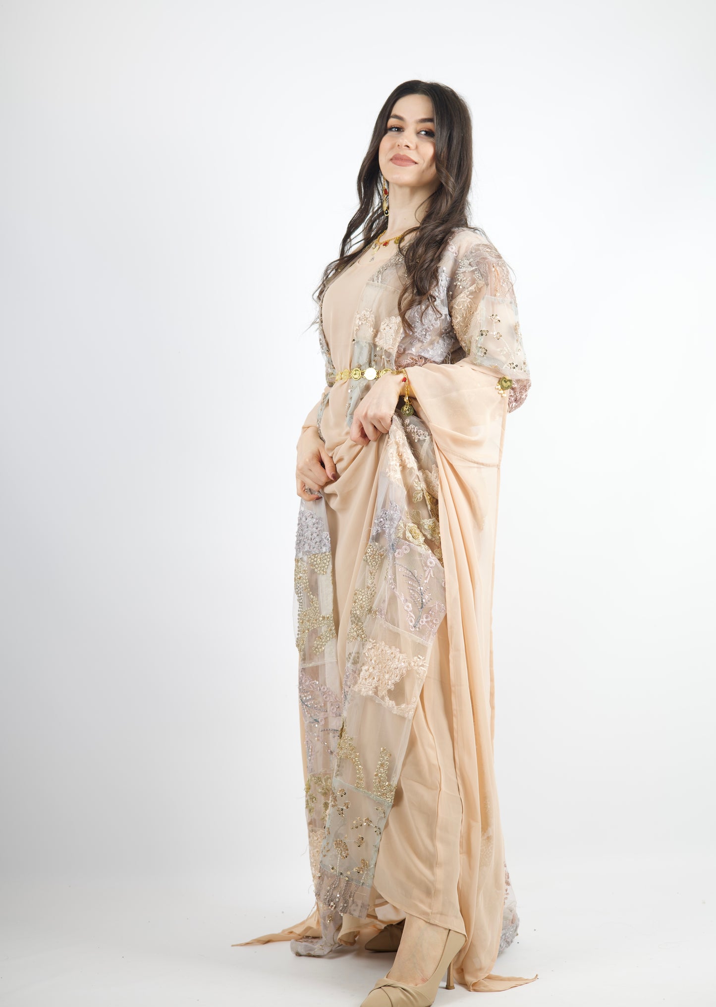 Marjan Exclusive Kurdish Eco Set  Handcrafted • Sustainable • Meaningful  3 items and includes Belt and Arm pins as gift (kopia)