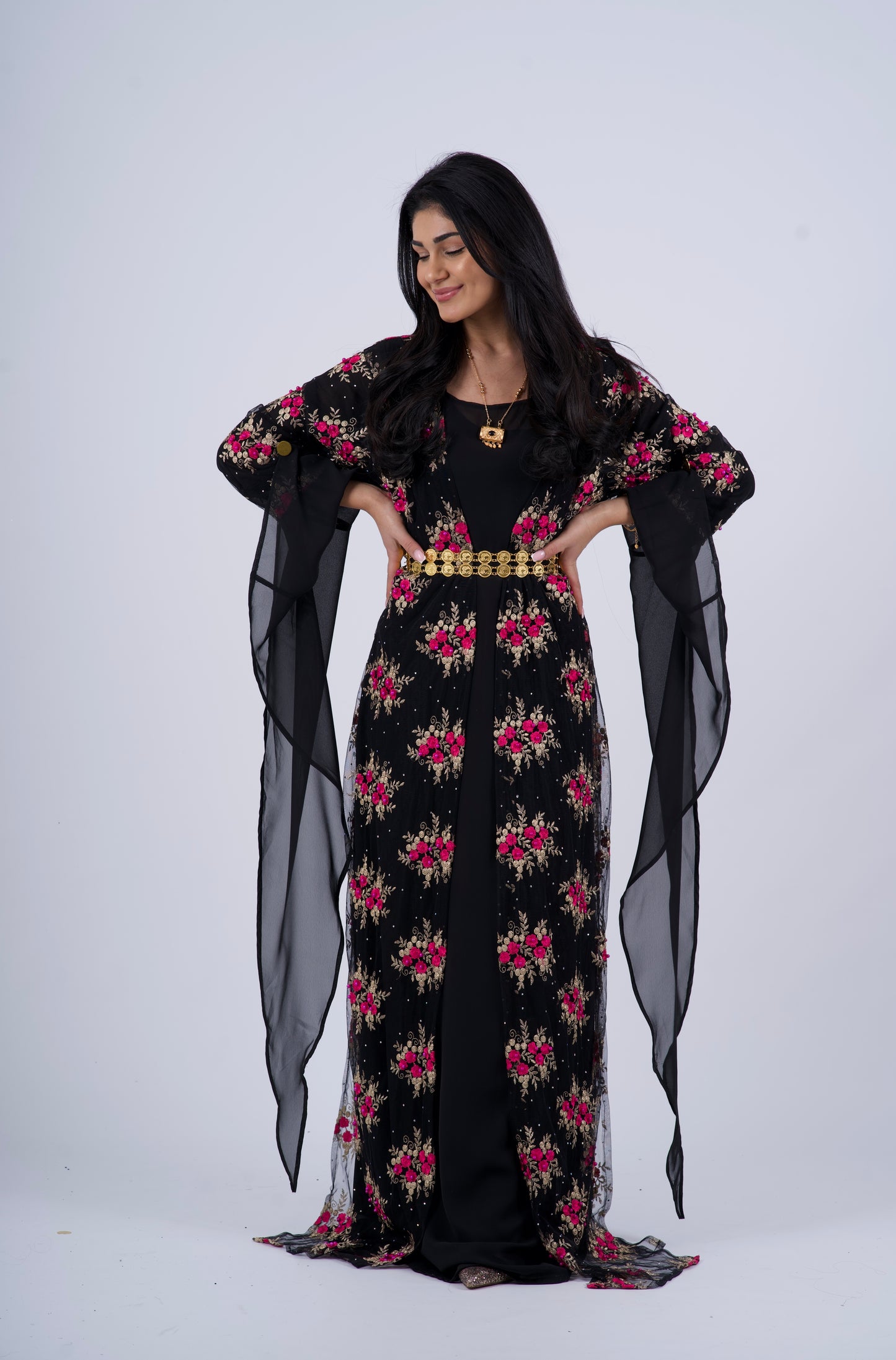 Golzar Collection – Black Kurdish Dress