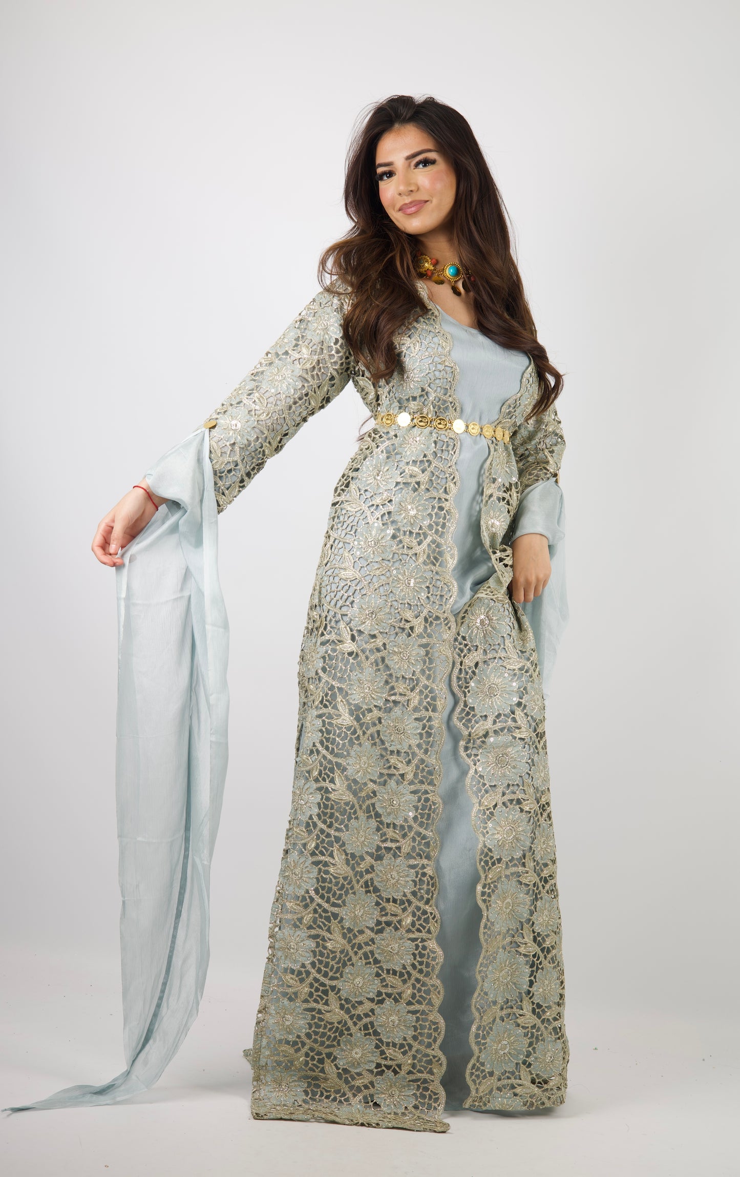Dicle Kurdish Dress – Luxury Cutwork Collection