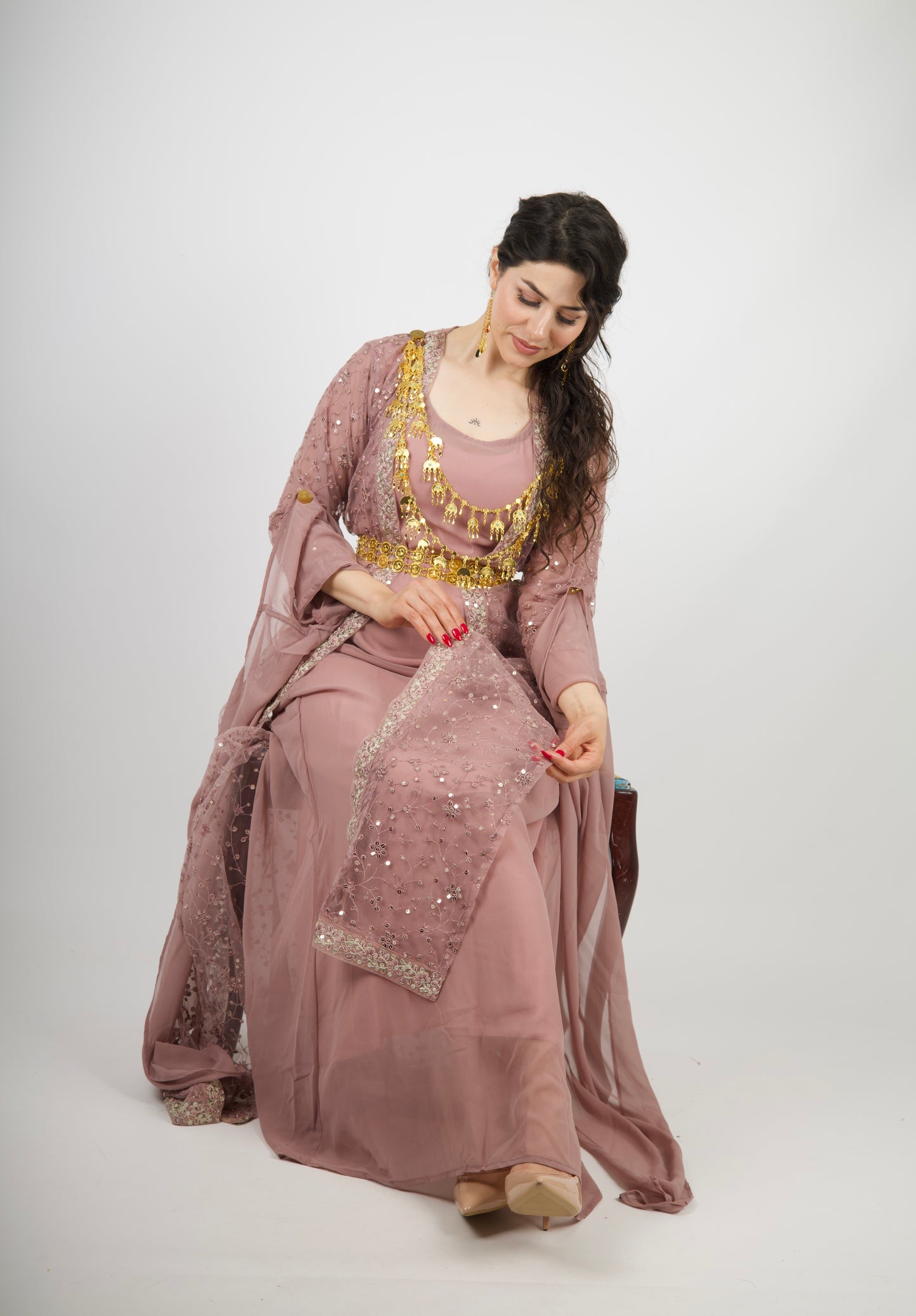 Hana Collection Dasty Pink tone 3 items including