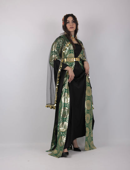 Kurdish Dress Hafse Xan 2 items Green