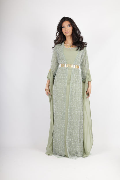 Merwari Kurdish Dress magic Green
