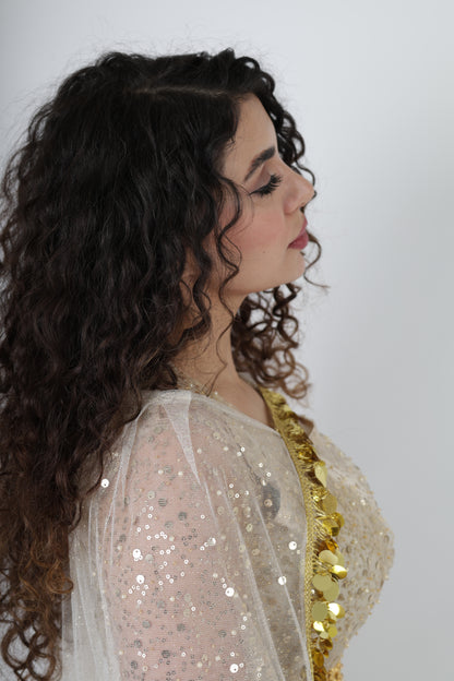 Dark Green Kurdish Kawa Dress Set – Badini Style with Kras, Kolwane & Underdress 4 items