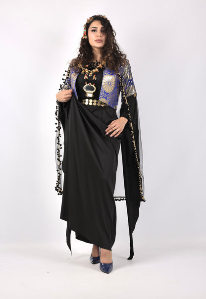 Carbon Blue  Salte - vest with Arms Kuwaiti - ( only one item )