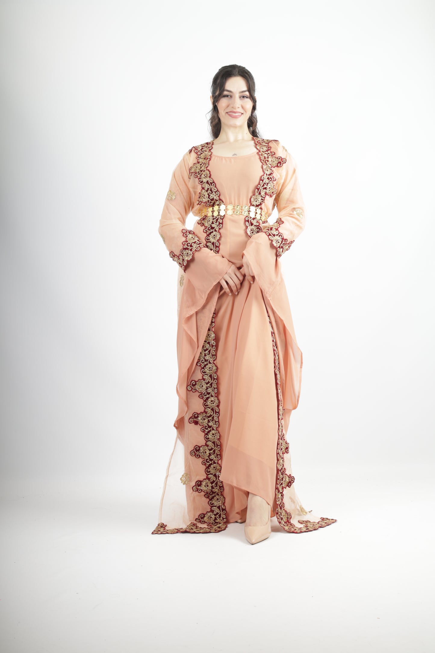 Azadi Kurdish Dresd Apricot/Champagen