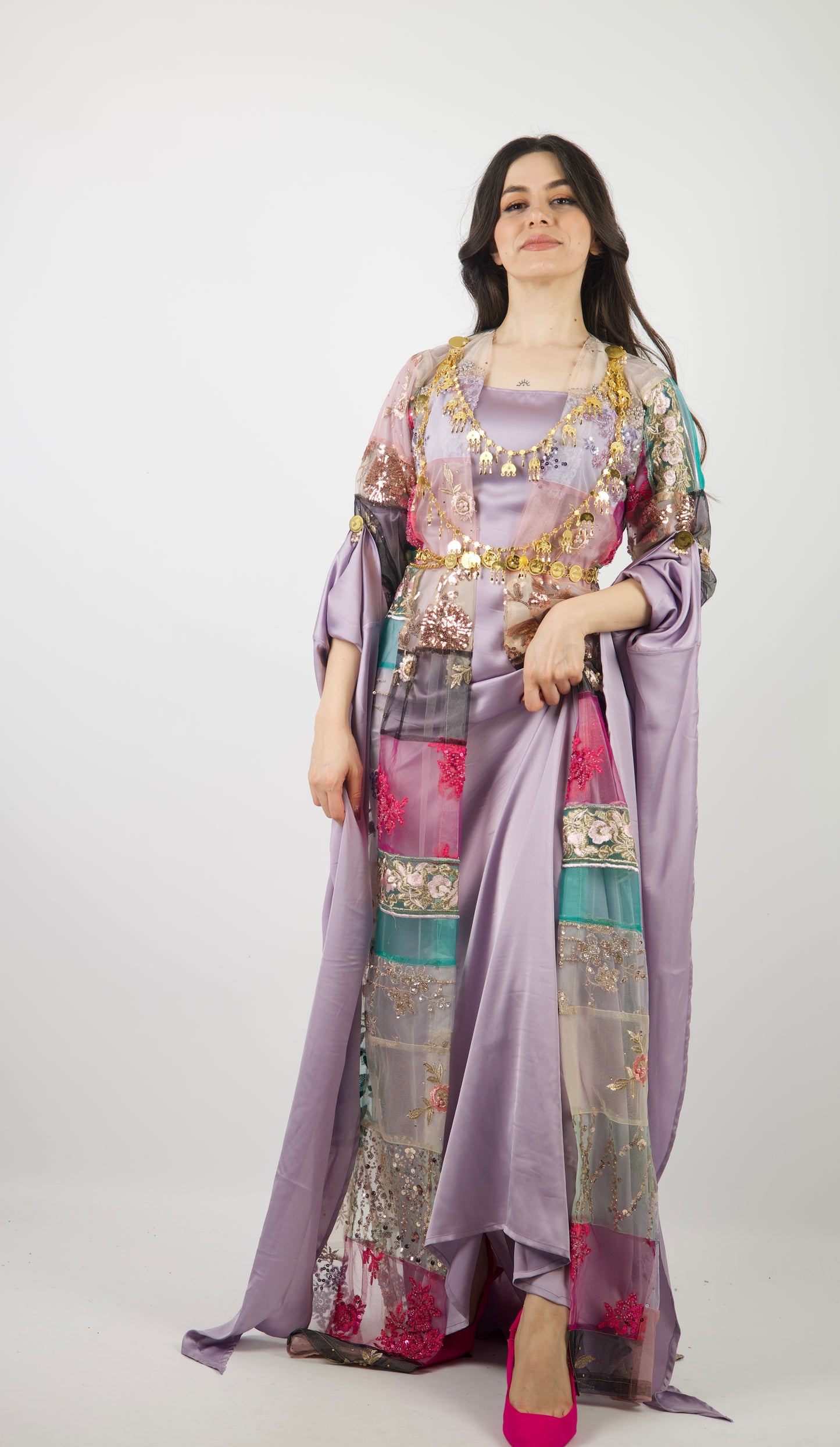 Hiwa– Exclusive Kurdish Eco Set  Handcrafted • Sustainable • Meaningful  5 items and includes Belt and Arm pins as gift