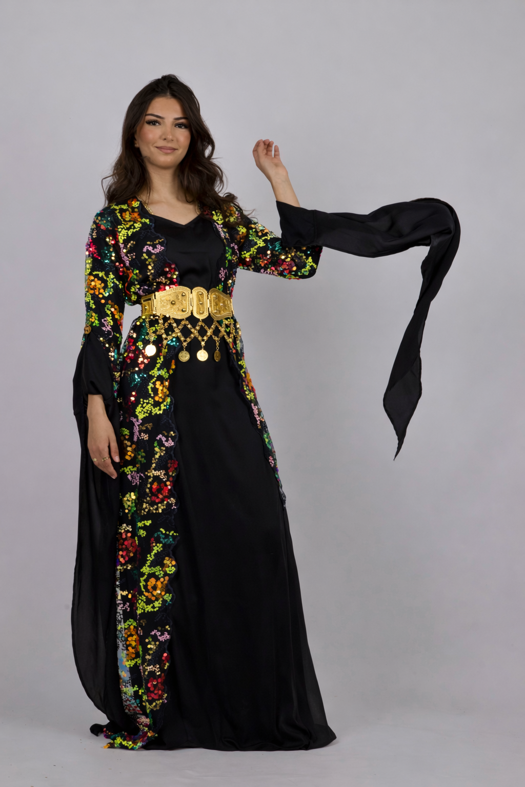 Gulan Black Kurdish Outfit