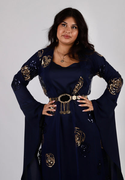 Nishtman Navy BlueKewsan textile and more Kurdish women, Kurdish clothes, Kurdische kleider