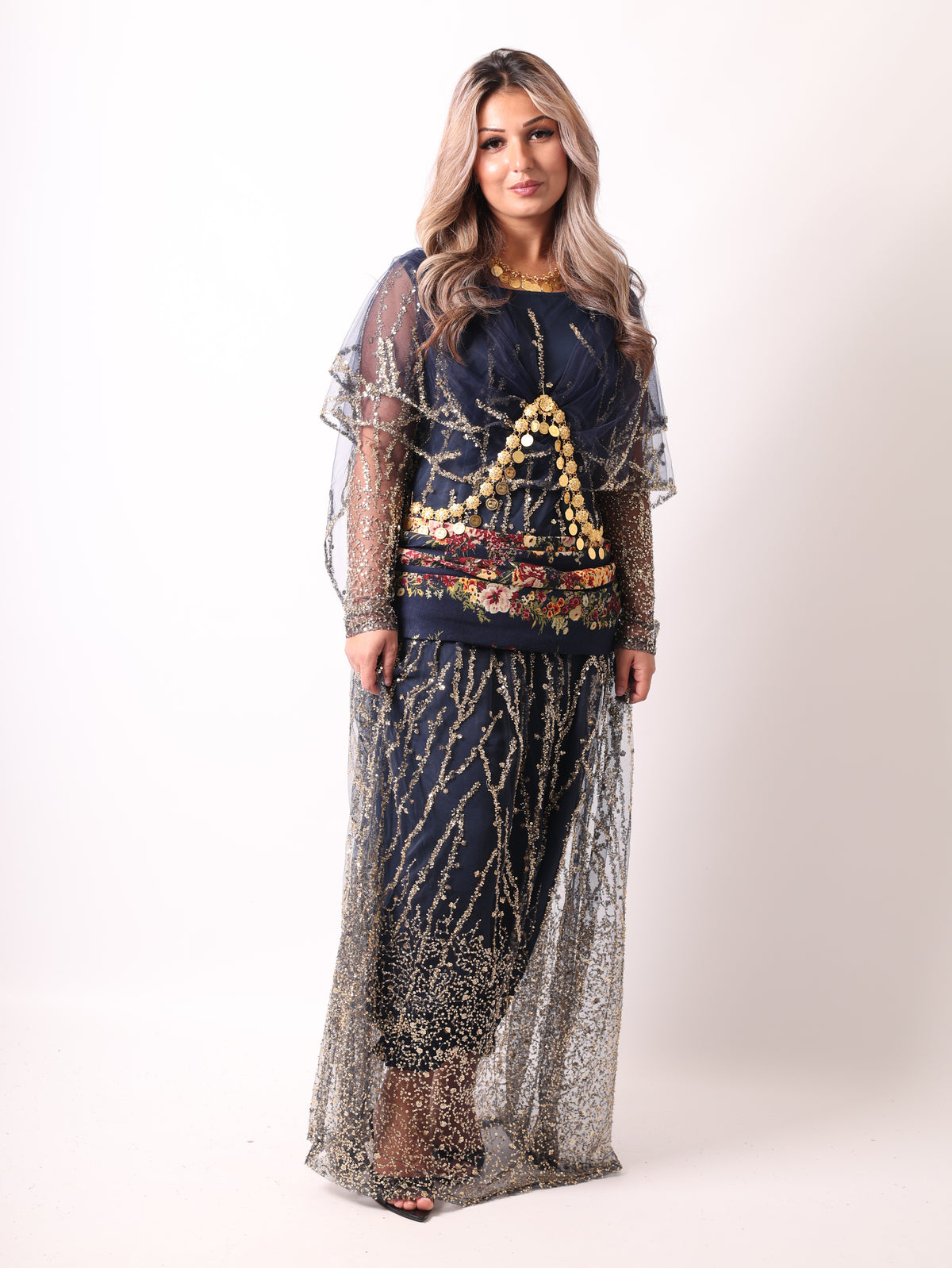 Mukeryani Newroz Navy Blue