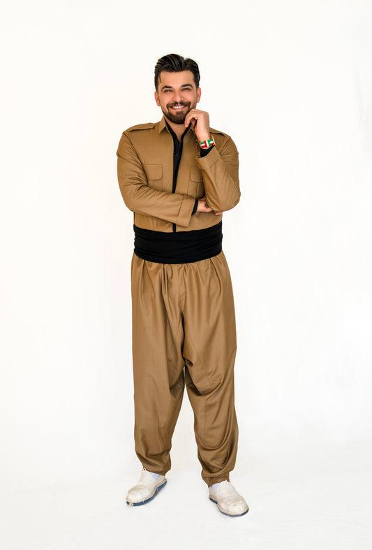 Kurdish Men’s Outfit – Shal u Shapik | Jli Kurdi Kawa, Pantol & Peshtwen