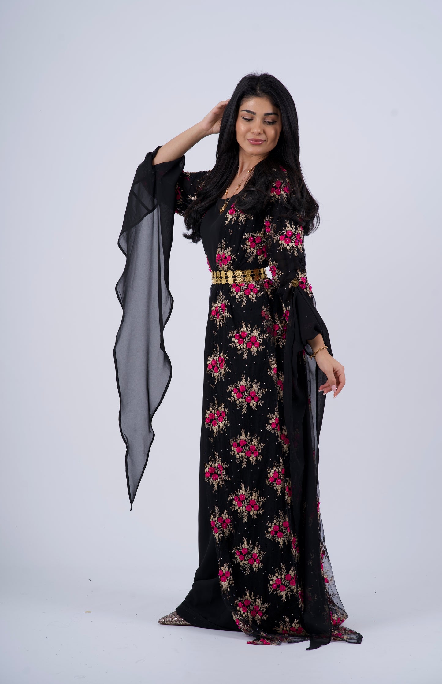 Golzar Collection – Black Kurdish Dress