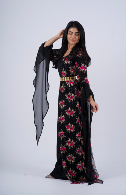 Golzar Collection – Black Kurdish Dress