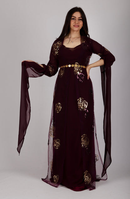 Nishtman AubergineKewsan textile and more Kurdish women, Kurdish clothes, Kurdische kleider