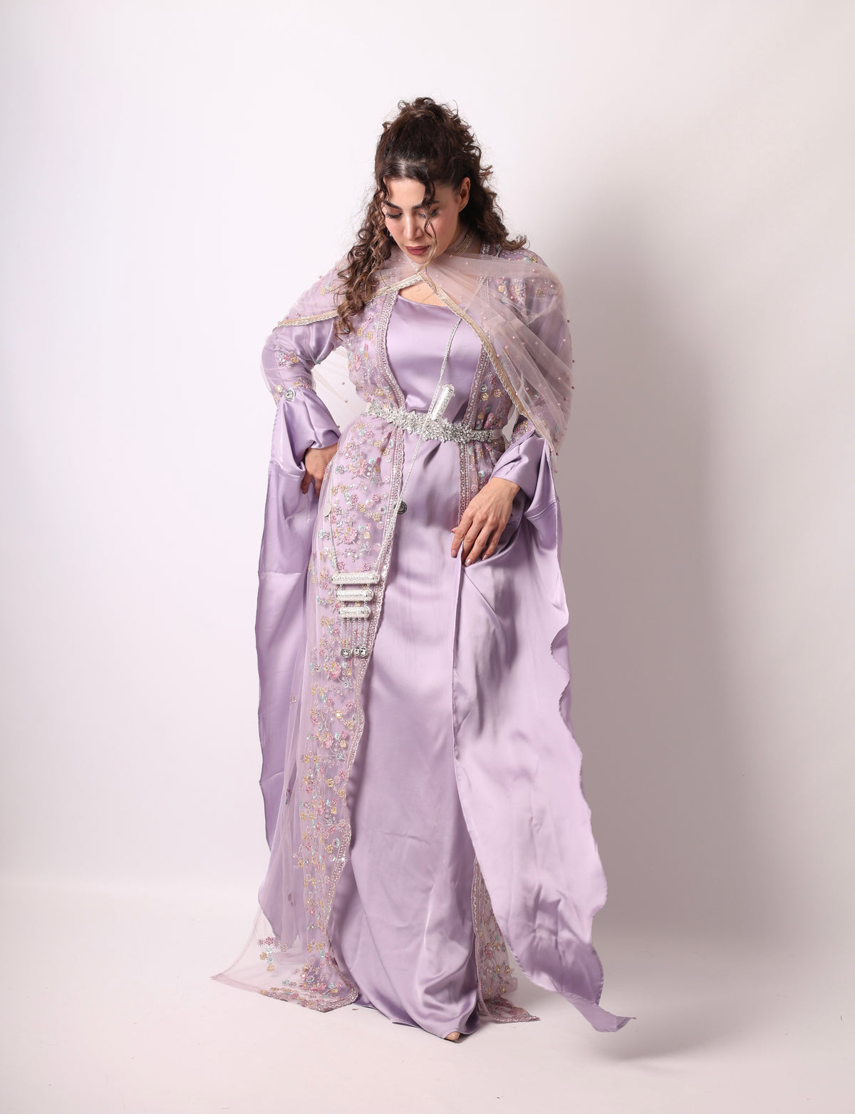 Soma Kurdish Dress Lavender with DASMAL