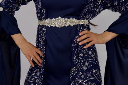 Lux Navy Blue Handmade including belt and armpinsKewsan textile and more Kurdish women, Kurdish clothes, Kurdische kleider