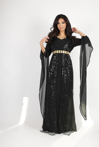 Black Kurdish Dress – Crystal  for Newroz 3 items