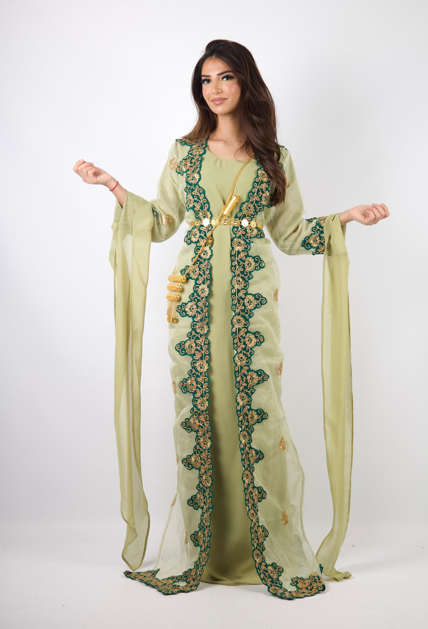 Azadi Kurdish Dress Green