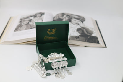 Kurdish Coin Silver -Plated Shawl Chain – “Lola Zanjir” Bridal Necklace