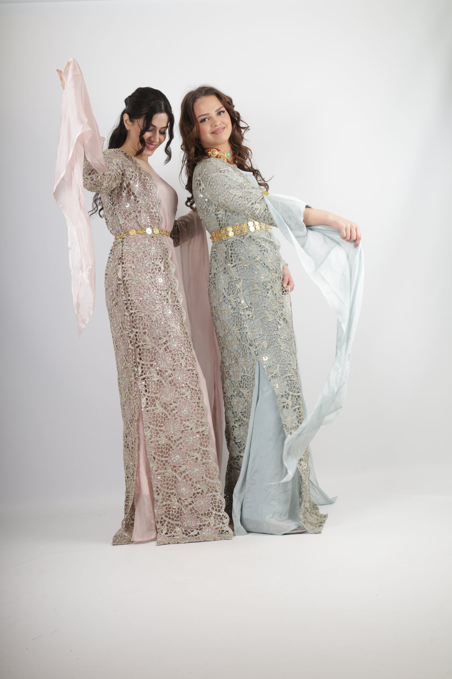Dicla Kurdish Dress – Luxury Cutwork Collection Rosa