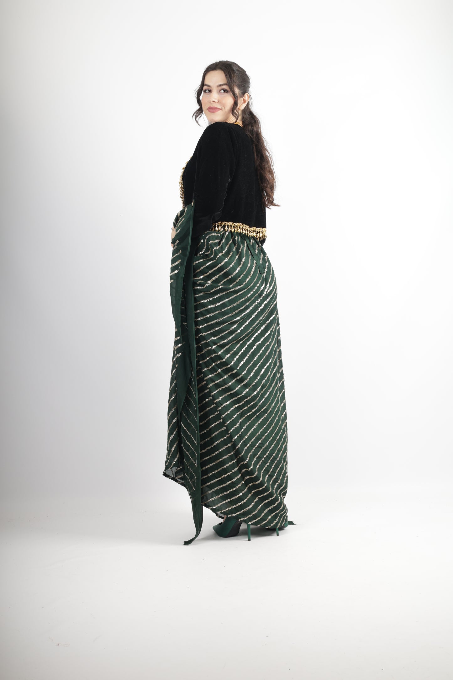 kresha Kurdish Dark Green set 3 items