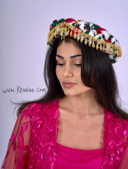 Kurdish Head Accessory White