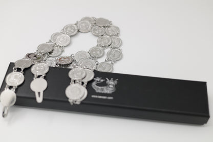 Shamaran Silver 2 rows 90 cm