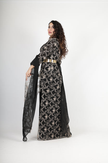 Awaz Black Kurdish Dress 3 items