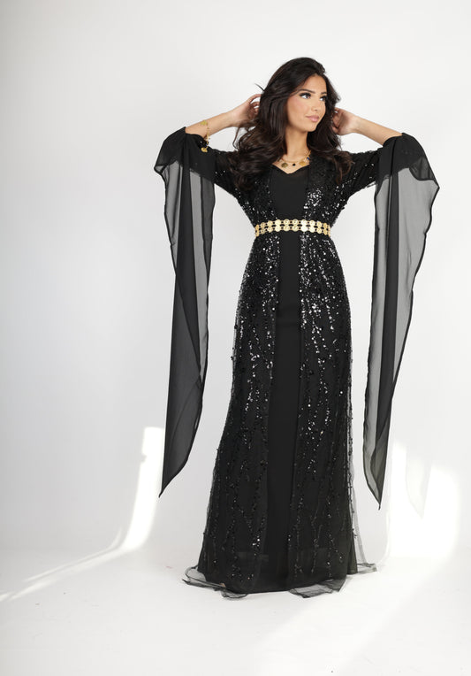 Black Kurdish Dress – Crystal  for Newroz 3 items