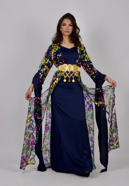 Gulan Navy BlueKewsan textile and more Kurdish women, Kurdish clothes, Kurdische kleider