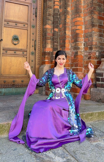 Polak with PurpleKewsan textile and more Kurdish women, Kurdish clothes, Kurdische kleider