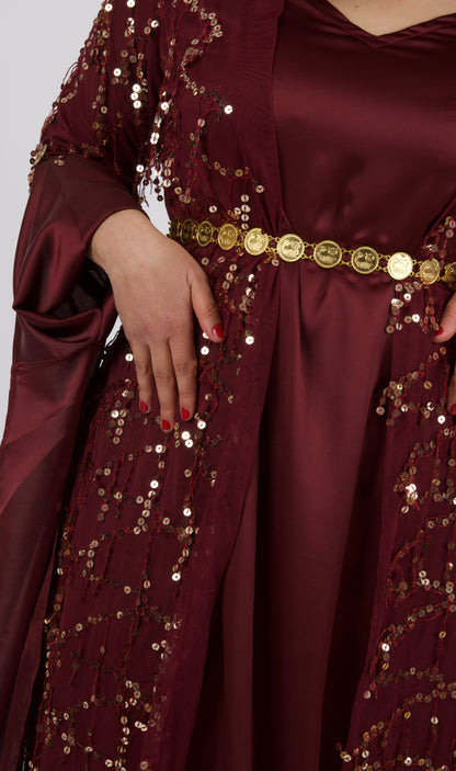 Larzane Maroon BurgundyKewsan textile and more Kurdish women, Kurdish clothes, Kurdische kleider