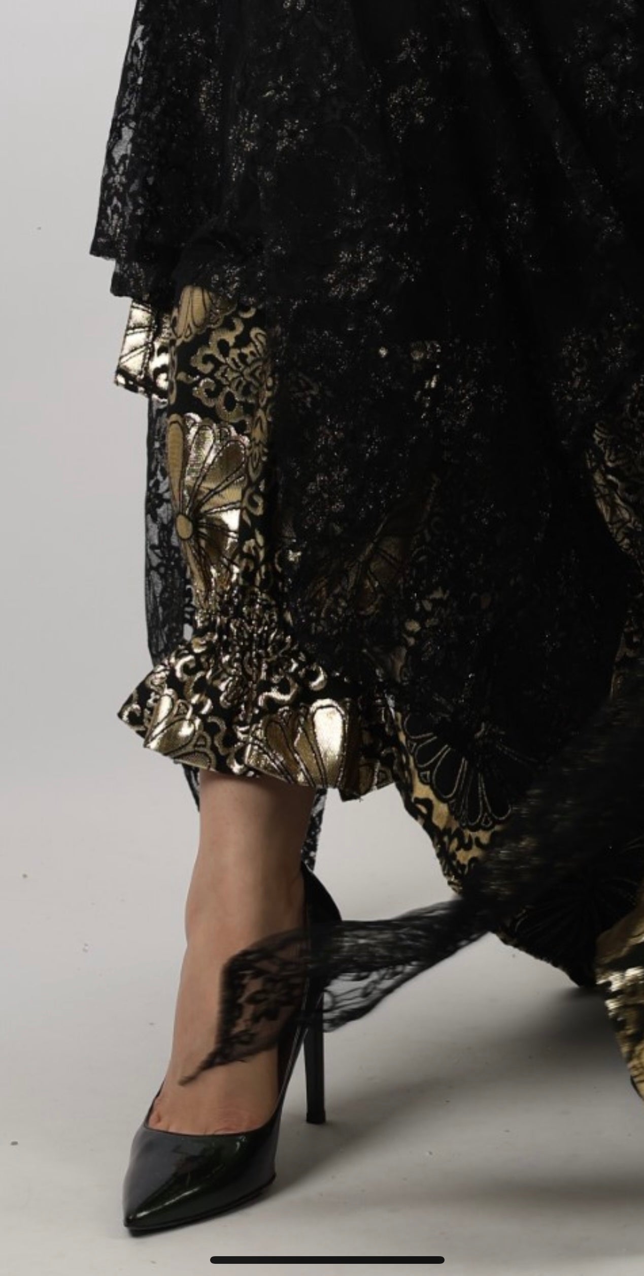 🖤Hafse Xan Collection – 4-Piece Kurdish Dress Set (Golden, black)