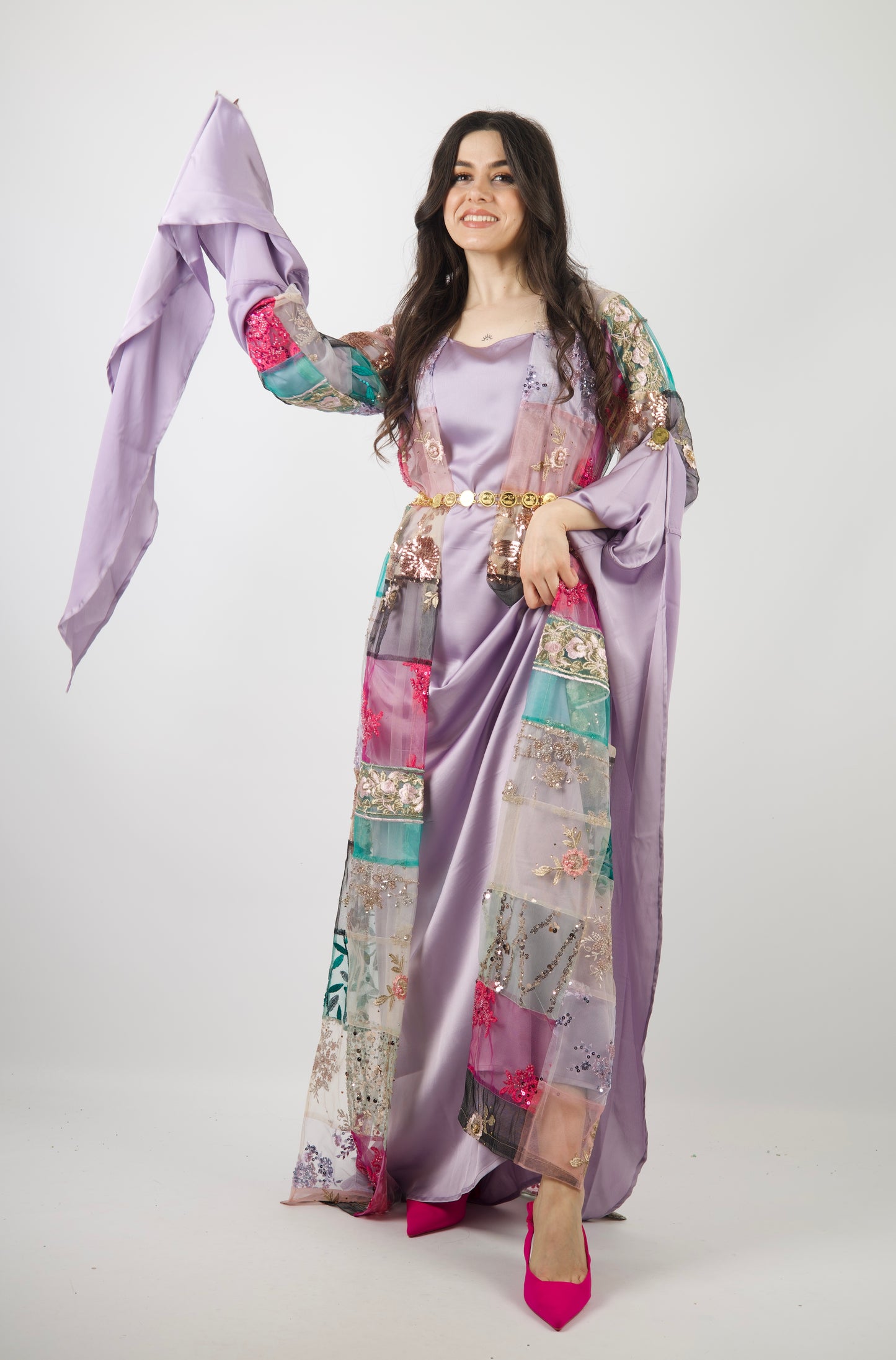 Bnawsha– Exclusive Kurdish Eco Set  Handcrafted • Sustainable • Meaningful  3 items and includes Belt and Arm pins as gift