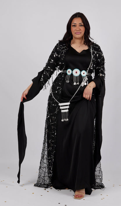 Larzane Black SilverKewsan textile and more Kurdish women, Kurdish clothes, Kurdische kleider