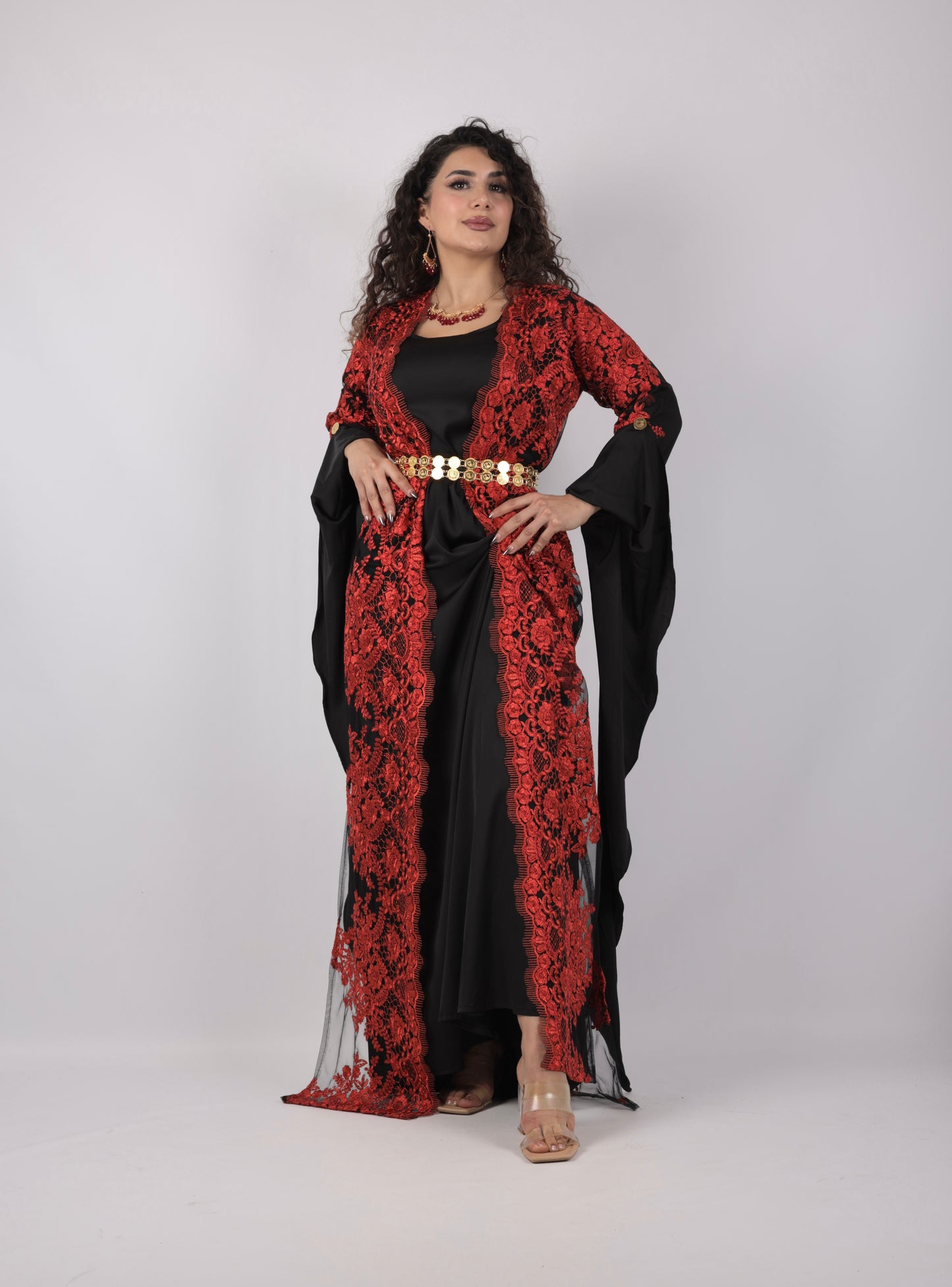 Gashin Kurdish Dress Red with Black