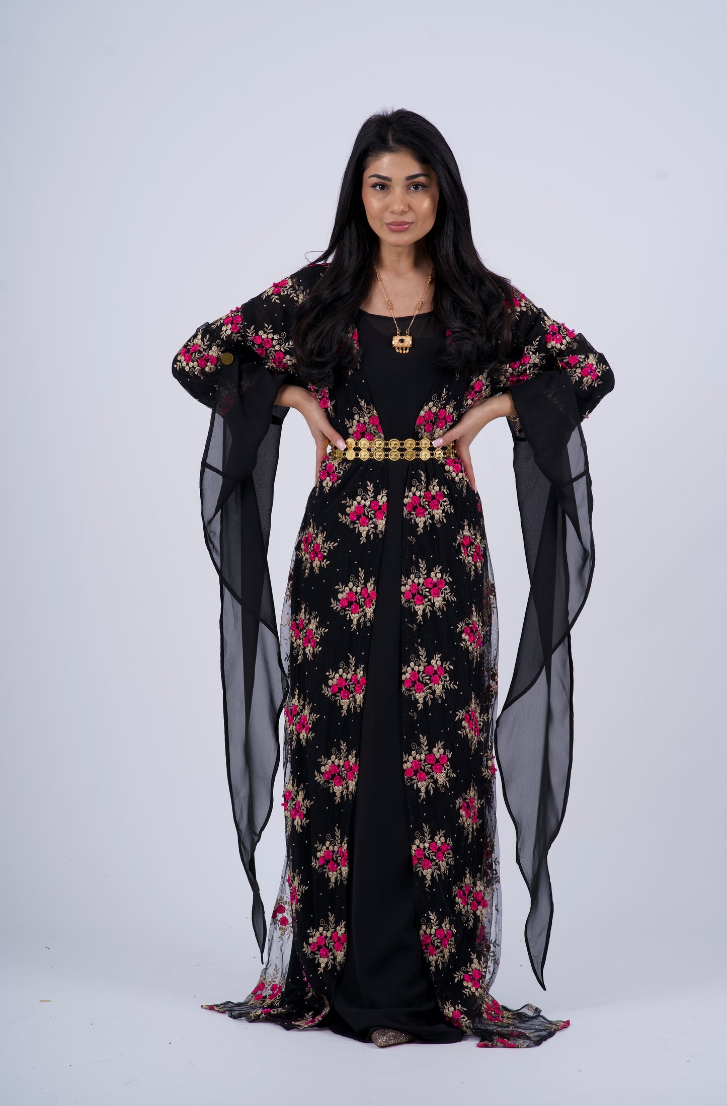 Golzar Collection – Black Kurdish Dress