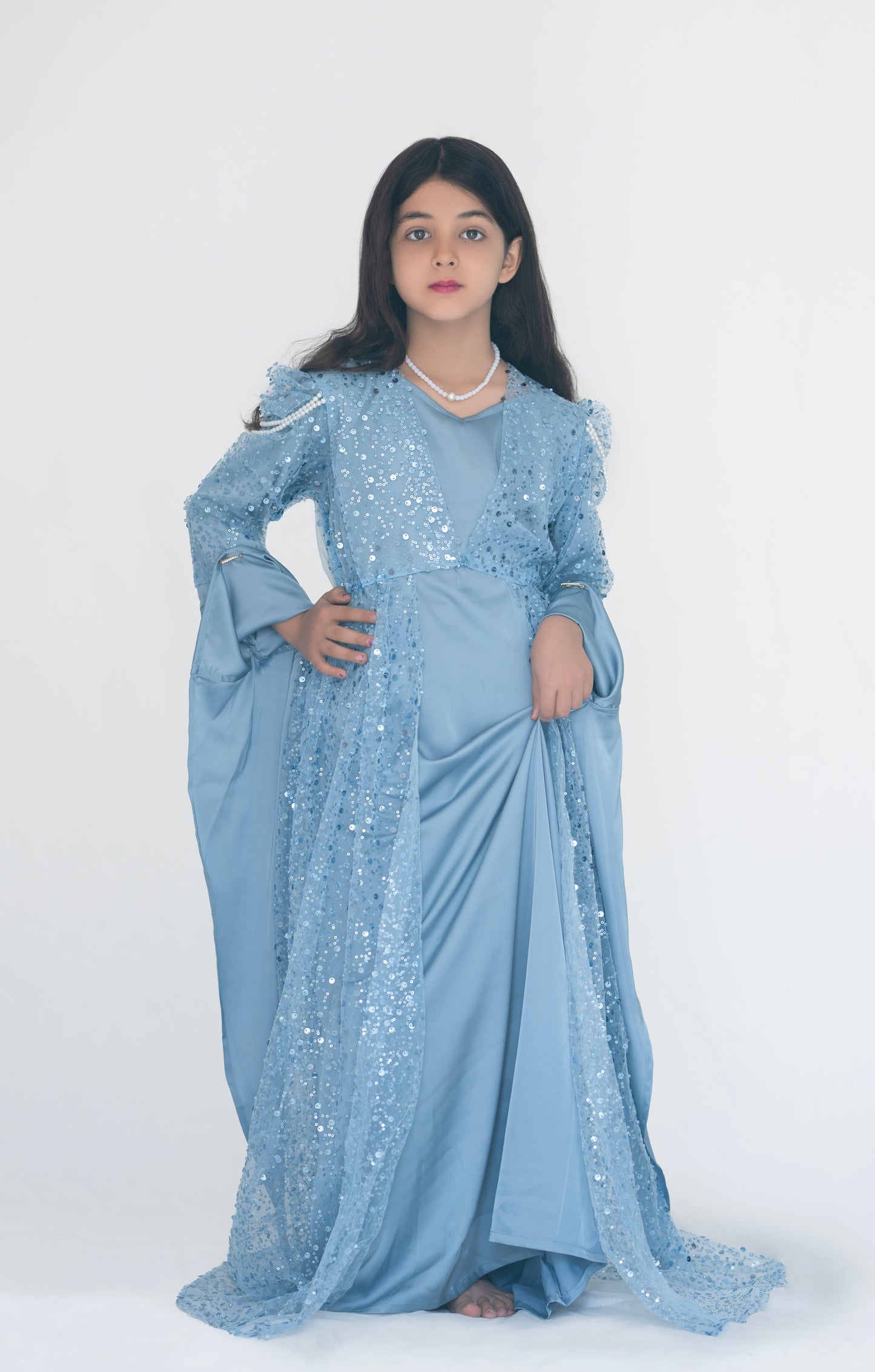 Kurdish Blue Princes With Pearls 1-11 years