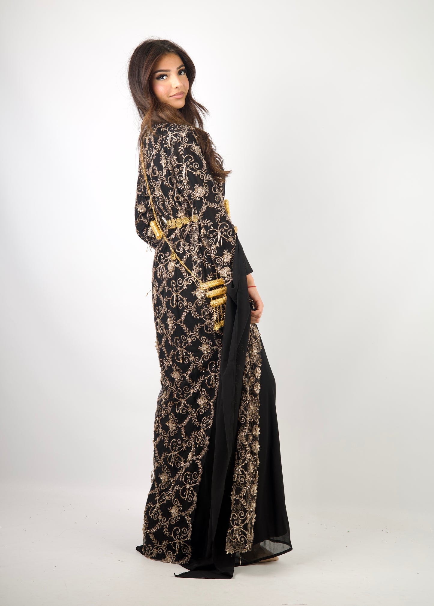 Awaz Black Kurdish Dress 3 items