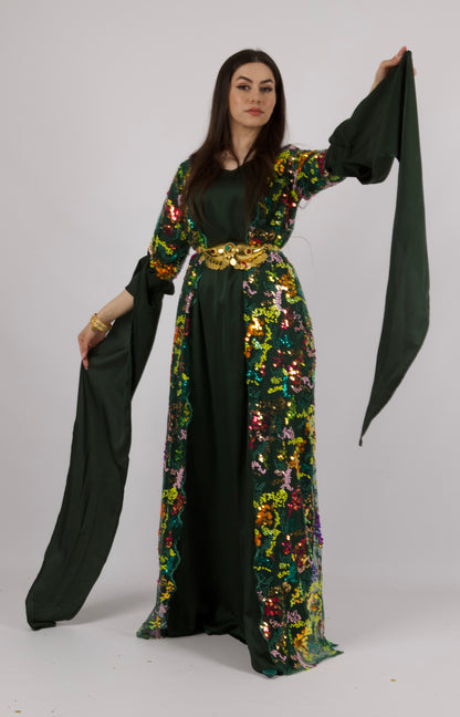 Gulan Dark GreenKewsan textile and more Kurdish women, Kurdish clothes, Kurdische kleider