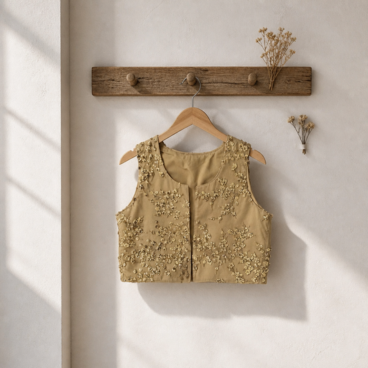 Gold beige vest Helak Soxma