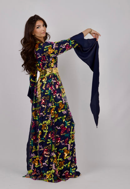 Gulan Navy BlueKewsan textile and more Kurdish women, Kurdish clothes, Kurdische kleider