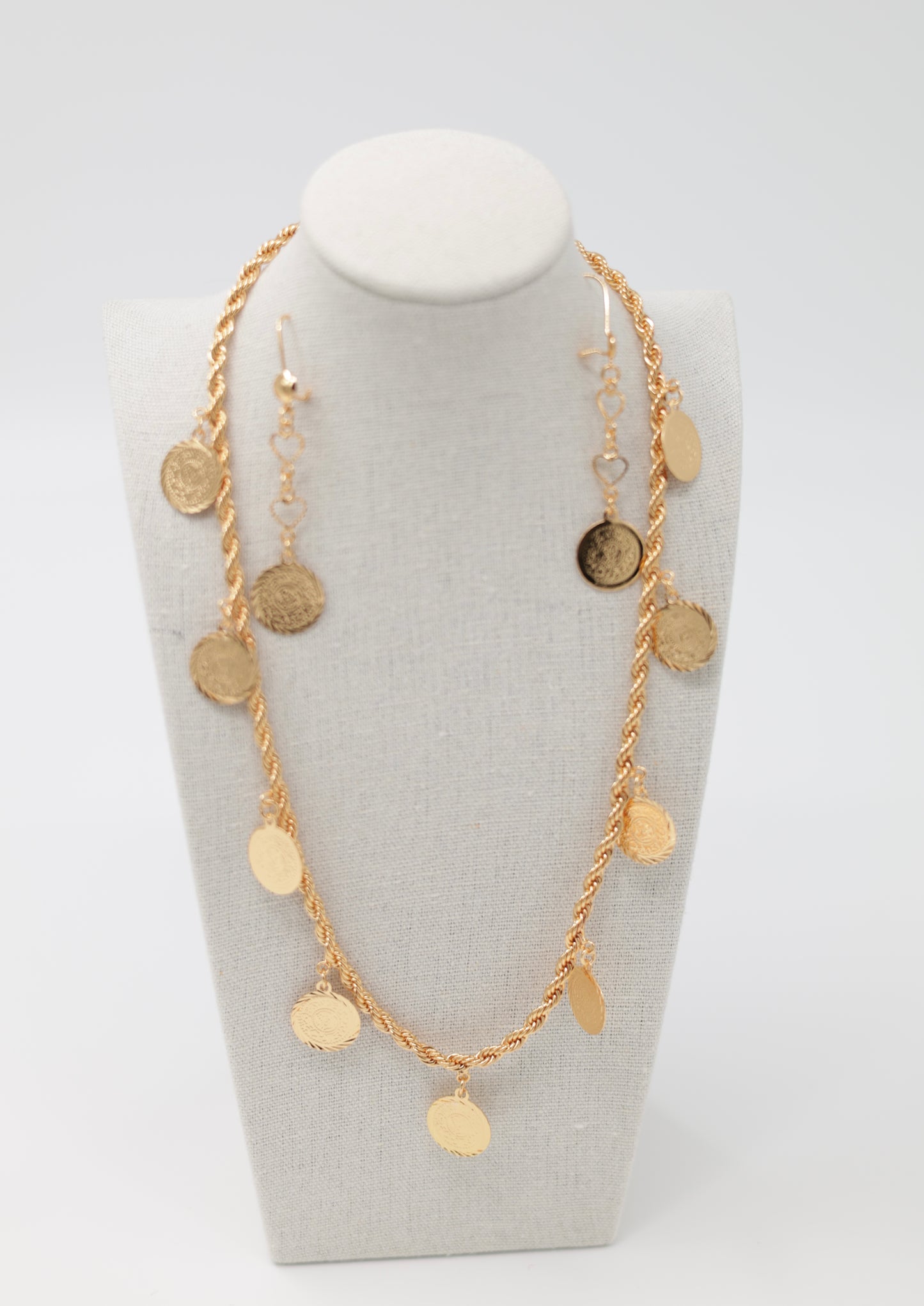 Necklace and earrings